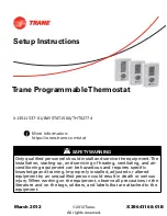 Preview for 1 page of Trane BAYSTAT150A Installation Manual