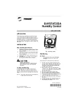 Предварительный просмотр 1 страницы Trane BAYSTAT253A Installer'S Manual