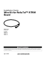 Preview for 1 page of Trane BAYWRKT003 Installation Manual