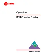 Preview for 1 page of Trane BCU Operator Display Operations