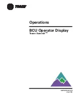 Preview for 3 page of Trane BCU Operator Display Operations