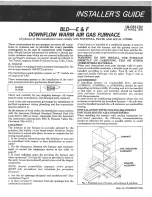 Preview for 1 page of Trane BLD-E Installer'S Manual