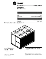 Trane CAUC-C20 Installation Operation & Maintenance preview