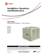 Предварительный просмотр 1 страницы Trane CAUJ-C20 Installation, Operation And Maintenance Manual