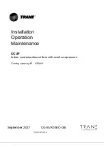 Preview for 1 page of Trane CCUF Installation Operation & Maintenance