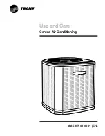 Предварительный просмотр 1 страницы Trane Central  Air Conditioning Use And Care Manual