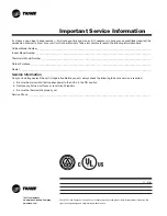 Предварительный просмотр 6 страницы Trane Central  Air Conditioning Use And Care Manual