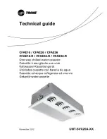 Trane CFAE16 Technical Manual preview