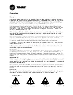 Предварительный просмотр 3 страницы Trane CGA Series Installation Operation & Maintenance
