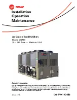 Trane CGAM Installation & Operation Manual preview