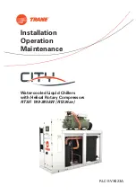 Предварительный просмотр 1 страницы Trane City RTSF050 Installation Operation & Maintenance