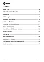 Preview for 2 page of Trane City RTSF050 Installation Operation & Maintenance