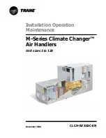 Preview for 1 page of Trane Climate Changer M Series Installation Operation & Maintenance