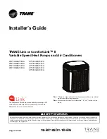 Trane ComfortLink II 4TTV0X24A1000A Installer'S Manual предпросмотр