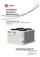 Предварительный просмотр 1 страницы Trane CONQUEST CGAX 015 Installation Operation & Maintenance