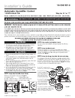 Предварительный просмотр 1 страницы Trane CONTH01AAUTOA Installer'S Manual