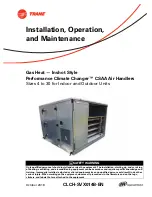 Preview for 1 page of Trane CSA004 Installation, Operation And Maintenance Manual