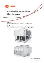 Preview for 1 page of Trane CXAO Installation Operation & Maintenance