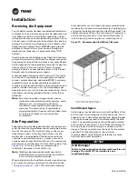 Preview for 16 page of Trane CyberAir DX Installation, Operation And Maintenance Manual