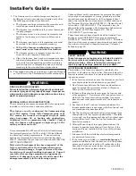 Preview for 4 page of Trane DD2B060ACV32A Series Installer'S Manual