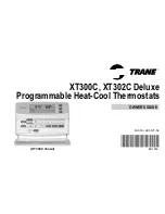 Предварительный просмотр 1 страницы Trane DELUXE programable XT302C Owner'S Manual