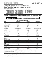 Trane DH1B040A9241C Series Service Facts preview