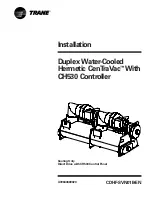 Trane Duplex Water-Cooled Hermetic CenTraVac Installation Manual preview
