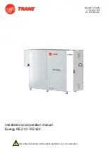 Trane Exergy RE 210 Installation And Operation Manual предпросмотр