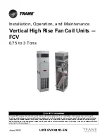 Preview for 1 page of Trane FCV Installation, Operation And Maintenance Manual