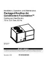 Предварительный просмотр 1 страницы Trane Foundation GCC 090-150 Installation, Operation And Maintenance Manual