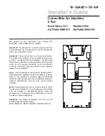 Preview for 1 page of Trane GAF2A0A36M31EC Installer'S Manual