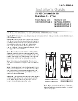 Preview for 1 page of Trane GAF2A0A36S3AEC Installer'S Manual