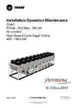 Preview for 1 page of Trane GVAF Series Installation Operation & Maintenance