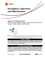 Trane Horizon OABD Installation, Operation And Maintenance Manual preview