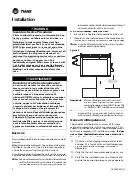 Предварительный просмотр 22 страницы Trane Horizon OABD Installation, Operation And Maintenance Manual