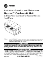 Trane Horizon OADG Series Installation, Operation And Maintenance Manual preview