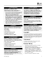 Preview for 5 page of Trane Horizon OAKD Series Installation, Operation And Maintenance Manual