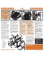 Preview for 2 page of Trane HUMD200A Safety Instructions And Installation Template