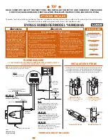 Trane HUMD300A Safety Instructions And Installation Template preview