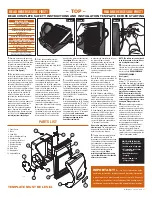 Preview for 2 page of Trane HUMD300A Safety Instructions And Installation Template