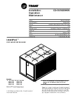 Предварительный просмотр 1 страницы Trane IntelliPak CG-SVX02B-EN Installation & Operation Manual