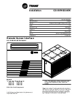 Предварительный просмотр 1 страницы Trane IntelliPak CGAF-C20 Installation Manual