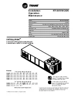 Предварительный просмотр 1 страницы Trane INTELLIPAK RT-SVX10C-EN Installation And Operating Manual