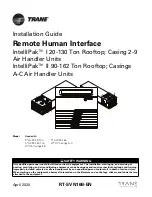 Preview for 1 page of Trane IntelliPak S HJ Series Installation Manual