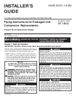 Preview for 1 page of Trane KIT18830 Installer'S Manual