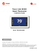 Trane Link UX360 Installation Manual preview