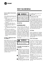 Preview for 8 page of Trane LWHA Installation Operation & Maintenance