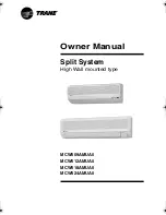 Предварительный просмотр 1 страницы Trane MCW509AMUA0 Owner'S Manual