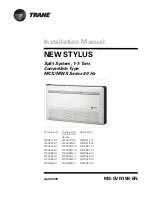 Предварительный просмотр 1 страницы Trane MCX042 G1 Installation Manual