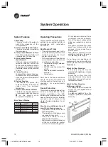 Предварительный просмотр 12 страницы Trane NEW STYLUS MCX Series Owner'S Manual